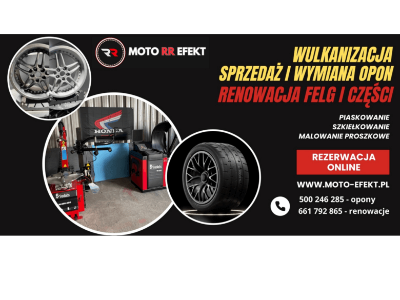 MOTO RR EFEKT wymiana opon