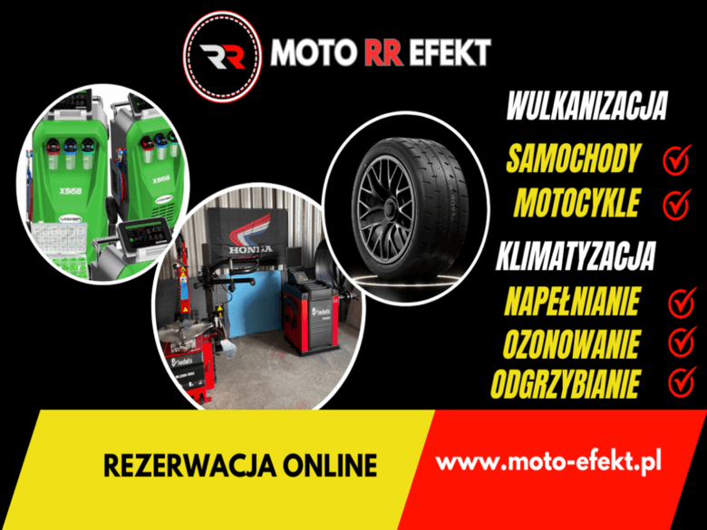MOTO RR EFEKT wymiana opon